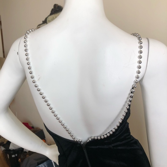 Vintage 90s Climax for David Warren velvet mini - Picture 7 of 8